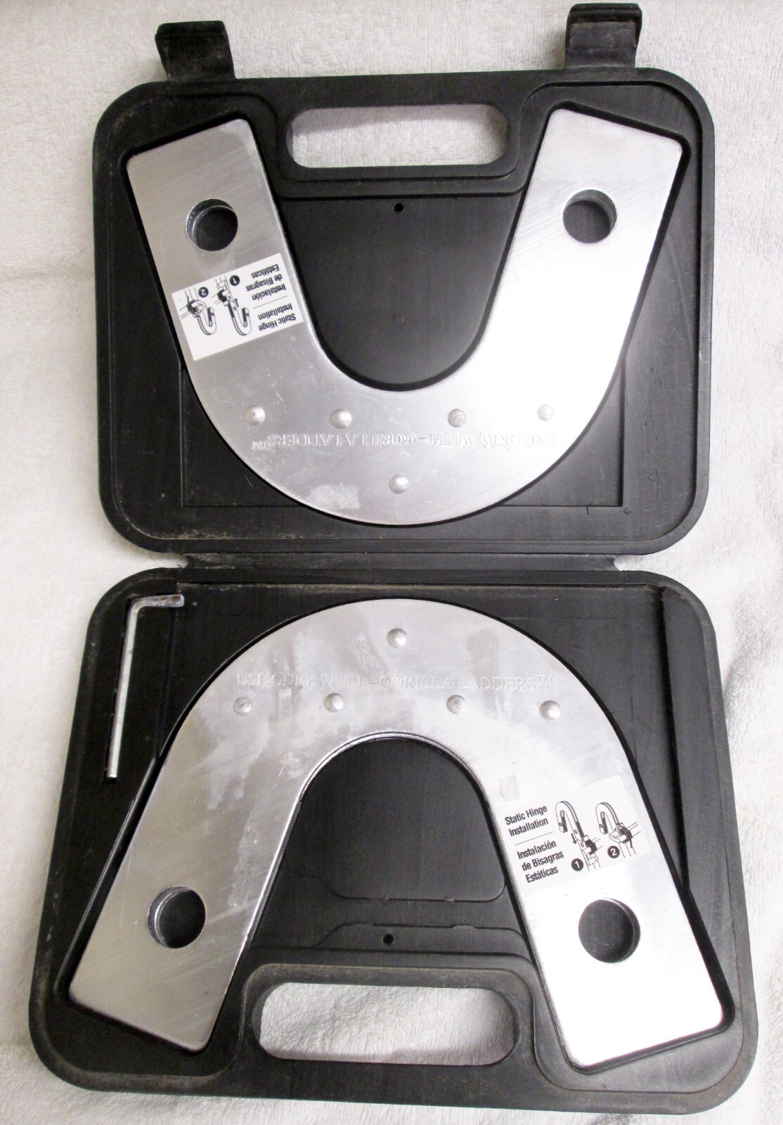 GORILLA Ladder Accessory Set of 2 Trestle Bracket Brace Kit No NUT wrench/manual