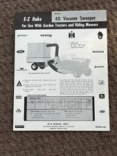 28B E-Z RAKE 40 VACUUM SWEEPER TRACTORS & RIDING MOWERS BOLENS IH JOHN DEERE +++