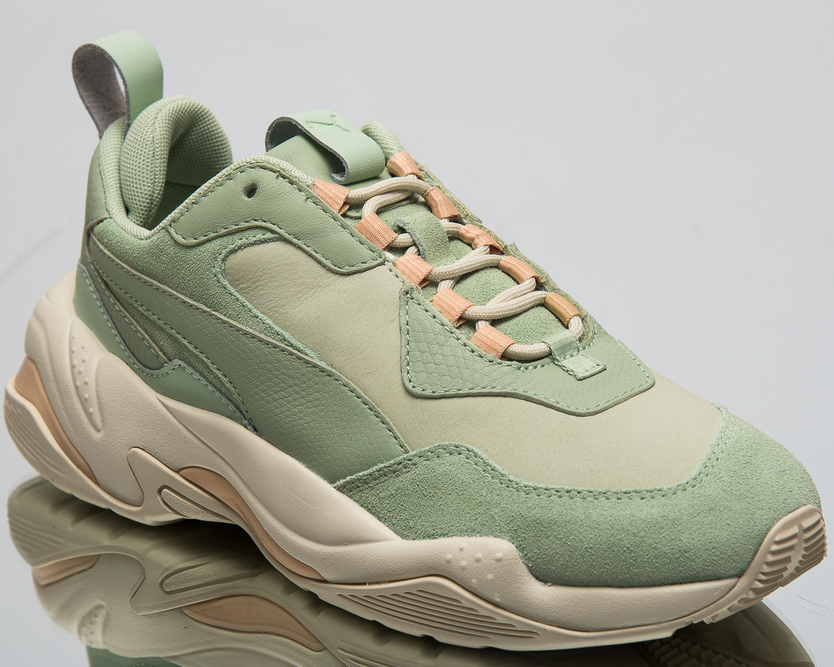 vulgar lanzadera Betsy Trotwood Puma Thunder Desert Mujer Lifestyle Zapatos Humo Plata Verde Sneakers  368024-02 | eBay