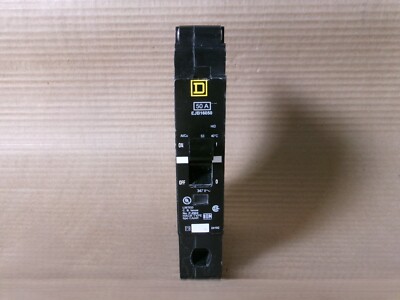 New Square D EJB EJB16050 1 Pole 50 Amp 600v Circuit Breaker Bolt-On NNB