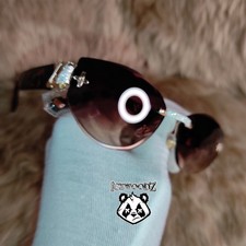 Diamond Sunglasses Buffs Gold Rimless Panther Glasses Retro Hip Hop Icy Luxury