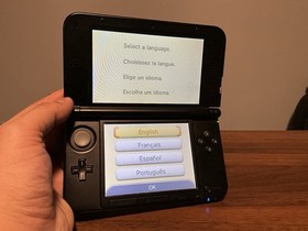 Nintendo 3DS XL Handheld Game Console SPR-001 Red/Black - No Stylus Or Charger