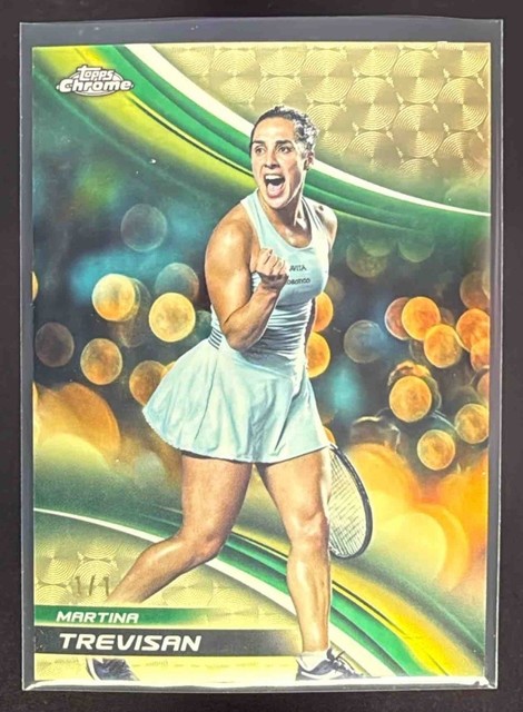 2025 Topps Chrome Martina Trevisan Refractor Superfractor #1/1
