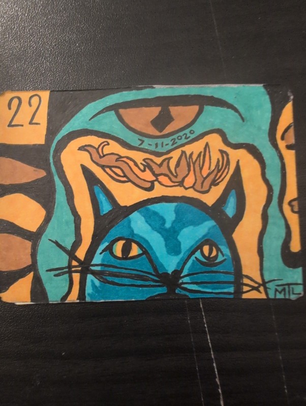 aceo original art "Sassy."