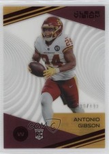 2020 Panini Chronicles Clear Vision Rookies Red 93/199 Antonio Gibson #CV-10 0q3