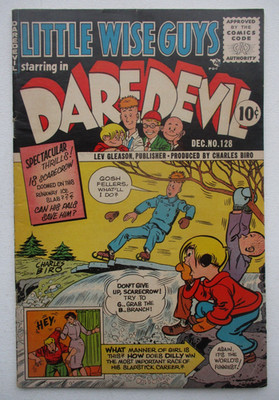 DAREDEVIL COMICS #128 (1955) Little Wise Guys, Charles Biro, Lev Gleason *NICE