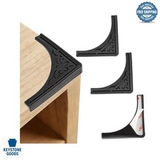 4 Pcs Black Soft Corner Protectors for Furniture Baby Safety