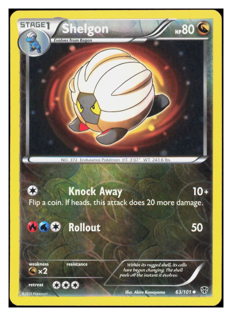 Shelgon Reverse Holo Uncommon Plasma Blast 63/101 LP T001