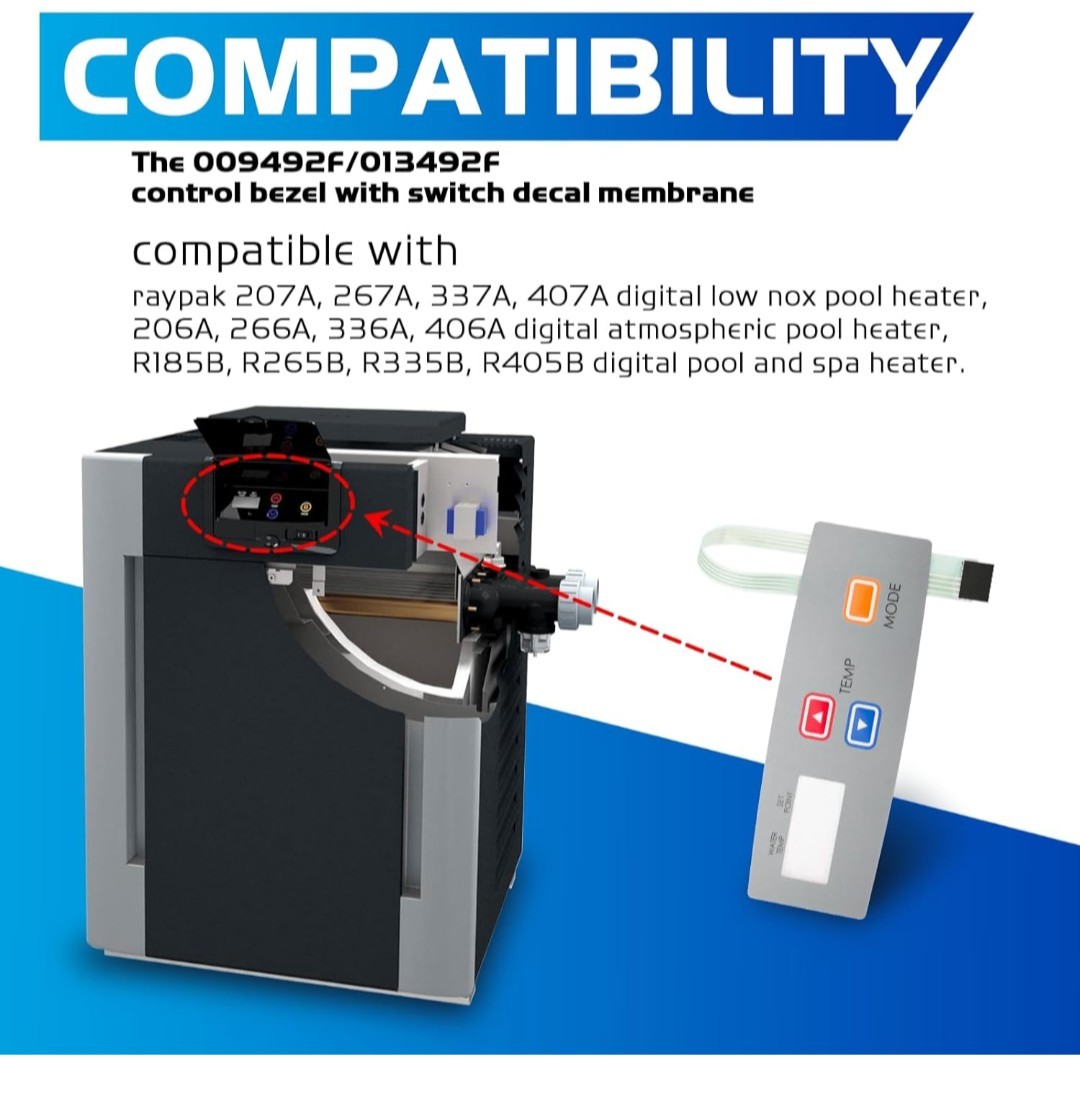 COMPATIBLE MEMBRANE FOR RAYPAK P/N: 009492F 