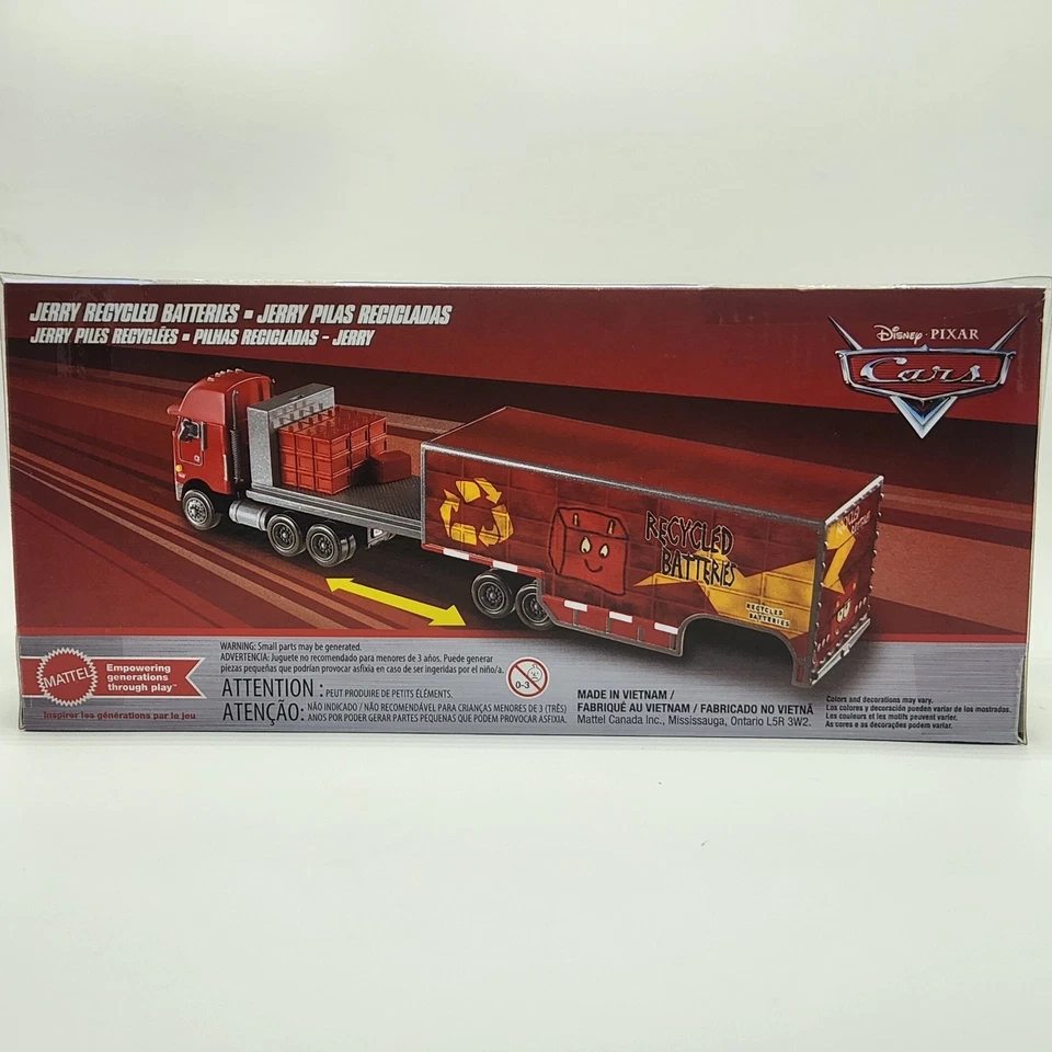 Jerry Recycled Batteries Hauler Disney Pixar Cars 2025 Diecast 1:55 Truck - Image 4 of 4