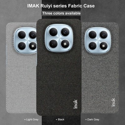 IMAK For XiaoMi Redmi Note 15 4G, Texture Matte Fabric Touch Cloth Case Cover