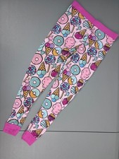 Little Sleepies girls 5/6 pink bamboo icecream donut pajama sleep pants lounge