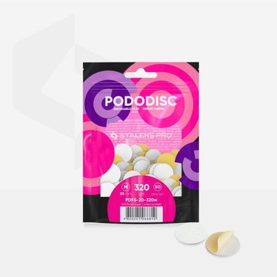 Staleks PRO Pododisc Pads S 15 mm, Körnung 320   50 Stk, Soft & hygienisch