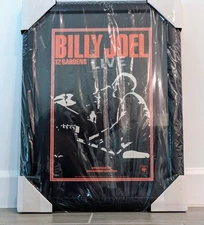 Billy Joel Live From The Garden Poster Custom Framed