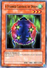 3 x 4-Starred Ladybug of Doom - DB1-EN198 - Common - Unlimited Edition Near Mint