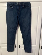 Levi Strauss & Co 721 Womens Dark High Rise Skinny Blue Jeans Size 31