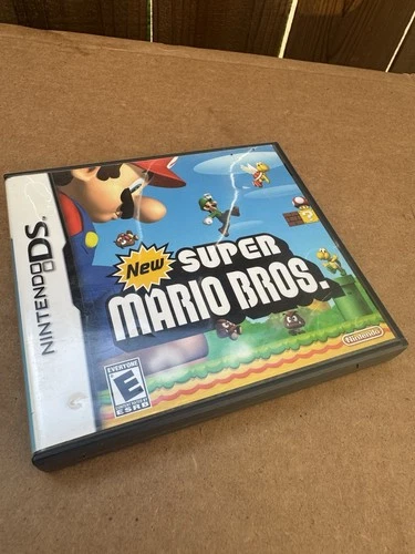 New Super Mario Bros Nintendo DS Complete CIB Not For Resale w/ Manual Inserts