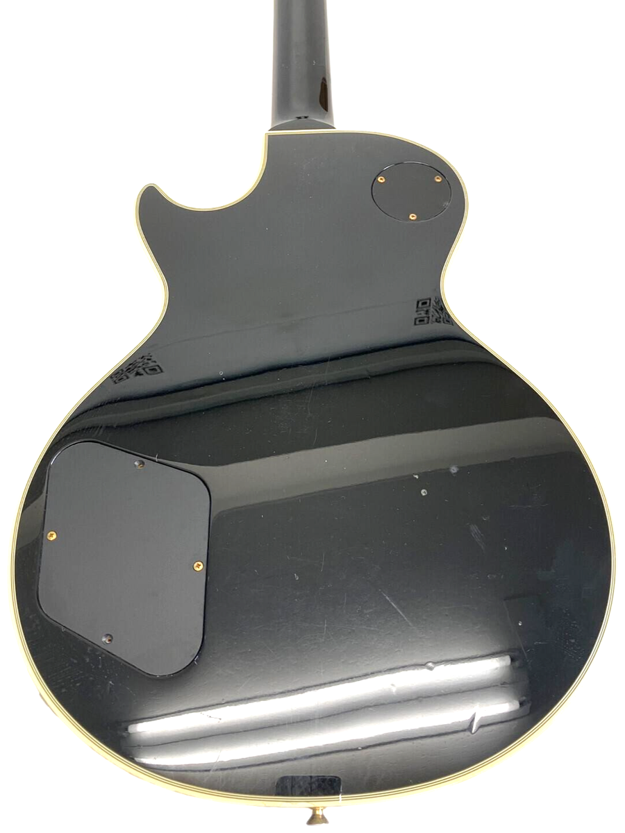 Burny by Fernandes Les Paul Custom Guitar RLC-60 Black Made in