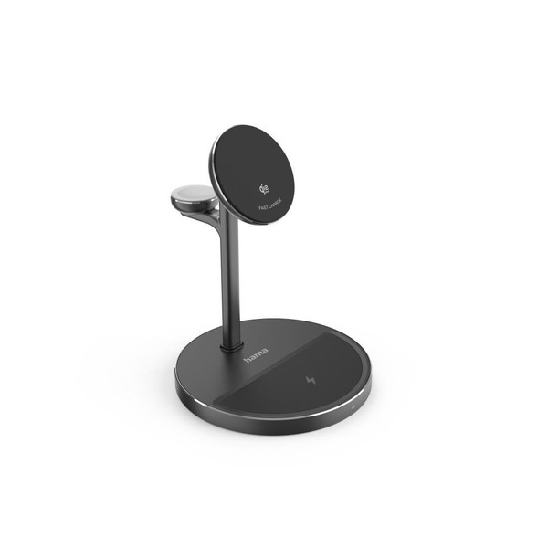 Hama 3In1 Qi2 Induktive Ladestation 15W Kabelloses Schnellladen FüR Smartphone-image
