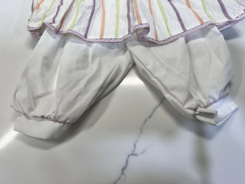 "Conjunto de vestir de muñeca bebé Adora estilo vintage vestido flores corbatas y sandalias 20""" Foto 4 de 4