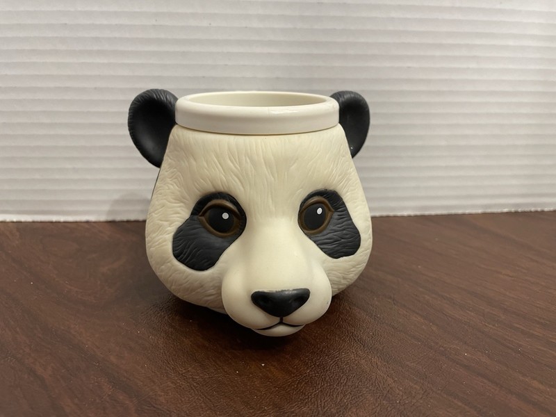 Applause Childrens 3d Plastic Panda Cup Mug Zoo Vintage