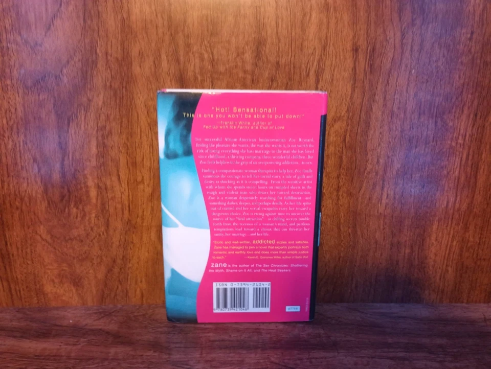 Addicted by Zane Hardcover with Dust Jacket Ex-Library Good Condition - Immagine 2 di 4