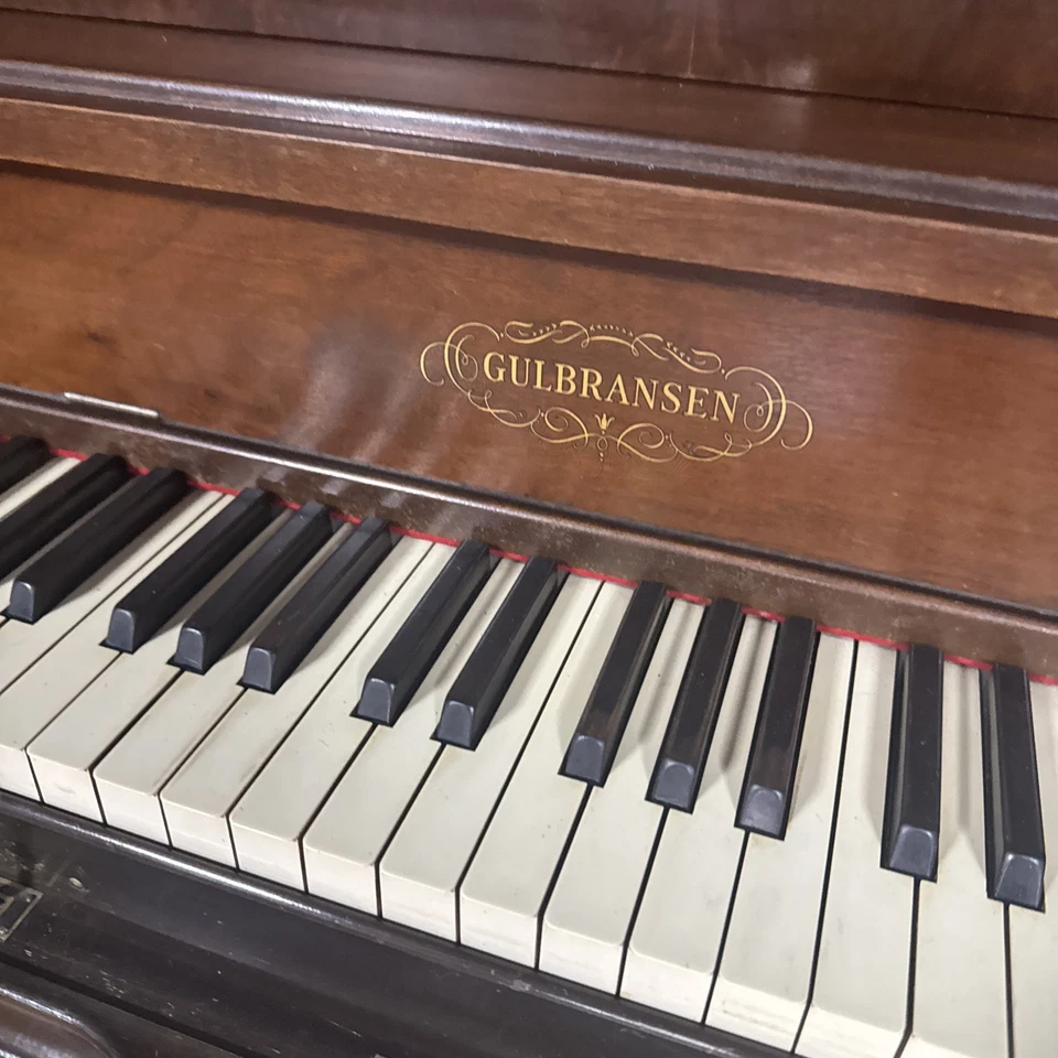 Lovely Antique GULBRANSEN Upright PLAYER PIANO - Works But Needs Some Work - Image 3 of 4