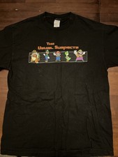 Men  s Nintendo Super Mario Brothers Graphic  The Usual Suspects  Promo Y2K Shirt