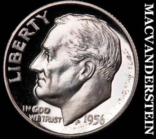 1956 Silver Roosevelt Dime-Choice Gem Proof Lustrous No Reserve #i1124