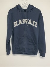 Hawaii Full Zip Hoodie Adult Medium Blue.  12401B