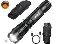 Ultrafire Taktische Taschenlampe Mit Holster, 1000 Lumen Wiederaufladbare LED