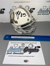 TJ WARD DUANE BROWN PRO BOWL SIGNED AUTOGRAPHED FOOTBALL MINI HELMET-XG COA