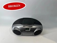  BROKEN Insignia AM/FM Radio Portable CD Boombox with Bluetooth Stereo MP3 3 