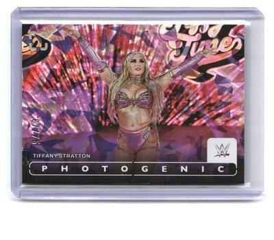 Tiffany Stratton /75 2024 Panini Photogenic WWE cracked ice