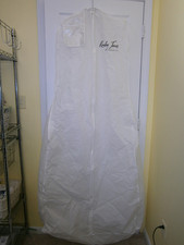 Kinsley James Bridal Storage Bag White Cloth Garment Wedding Evening Gown Prom