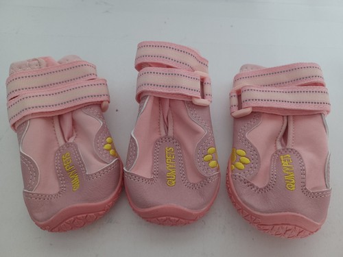 3 QUMY Pets Dog Loose Replacement  Boots Size 2- Pink