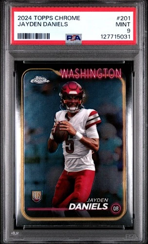 2024 Topps Chrome #201 Jayden Daniels PSA 9