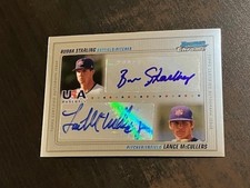 2010 Bowman Chrome USA Dual Auto BUBBY STARLING LANCE MCCULLERS JR #d 007 /500