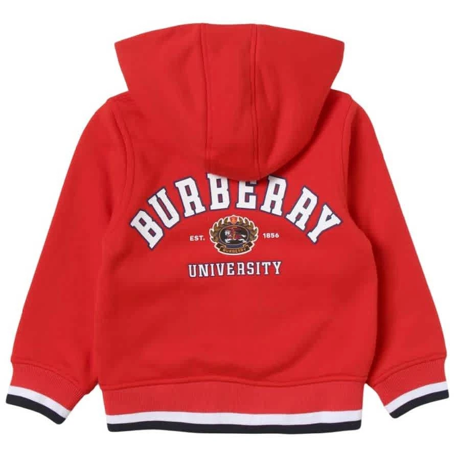 Felpa con cappuccio manica lunga Burberry bambino college stampa logo