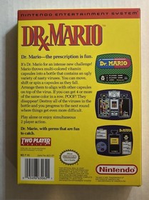 Dr. Mario NES Nintendo Box Only - Excellent Condition - No Game No Manual 1990