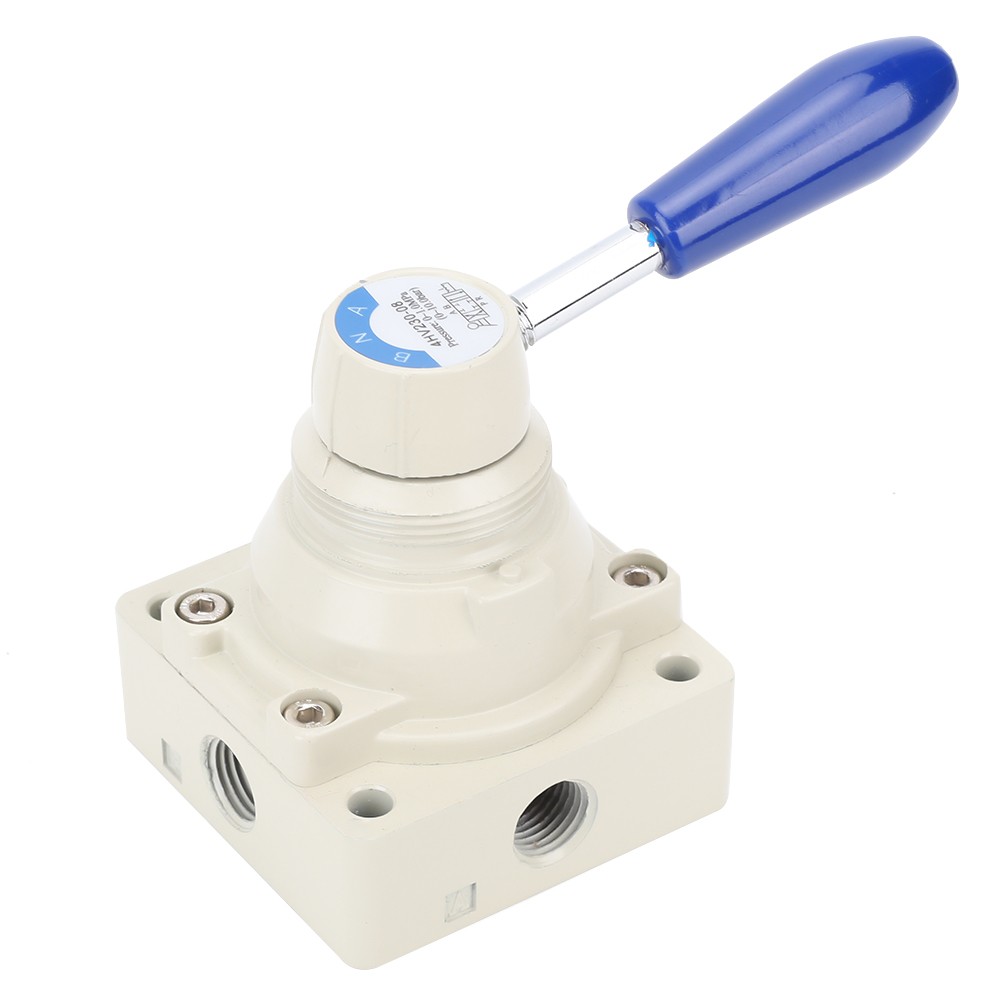 4HV230-08 Air Valve 4 Way 3 Positions Hand Lever Direct Action 1/4in PT