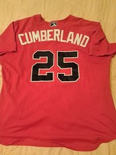 Mississippi Braves AA Game Worn USED Jersey #25 Atlanta Braves MILB Sz 50 Mlb