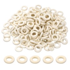 250PCS 20mm 0.8" Natural Wooden Ring for Craft Unfinished Solid Rings