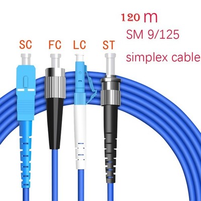 150M Singlemode Armored Fiber Patch Cord Simplex FC/SC/LC/ST UPC APC Connector