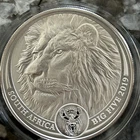 2019 South Africa 1 oz Silver Big Five Lion BU (Coin Only)