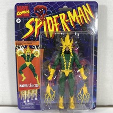2020 Hasbro Marvel Legends Spider-Man Retro Card Electro 6  Figure New Sealed