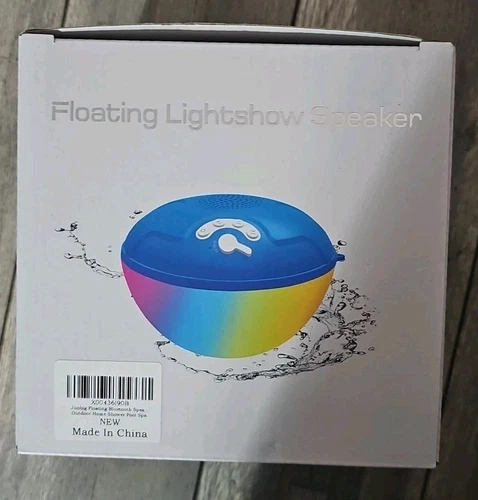 Pool Speakers Bluetooth Waterproof Floating Speaker with Colorful LED Lights, - Picture 1 of 6