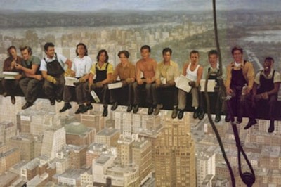 Stars auf Stahlträger / Stars over Manhattan, Poster 94 x 62 cm