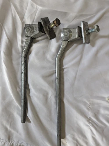 Lot of 2 Vintage Olona Bicycle Kickstands kick stand 290mm & 240mm Made In Italy