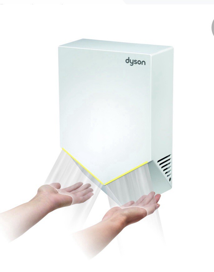 【新品】ダイソン HU02（ホワイト） ハンドドライヤー DYSON AIRBLADE WHITE V HAND DRYER HU02 NO TOUCH AUTOMATIC WALL